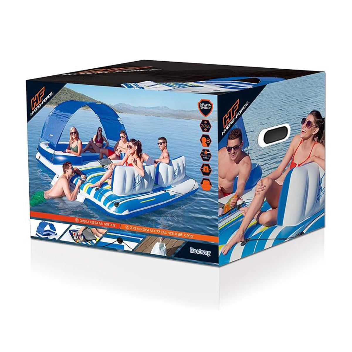 Isola gonfiabile Tropical Breeze: l'oasi acquatica del relax