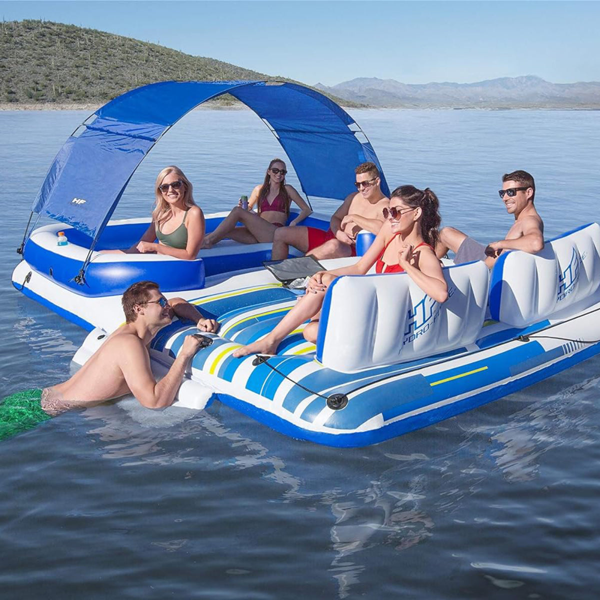 Isola gonfiabile Tropical Breeze: l'oasi acquatica del relax